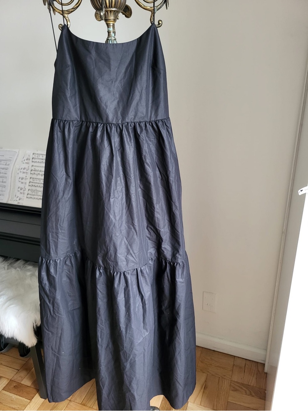 Black Tiered Maxi Dress